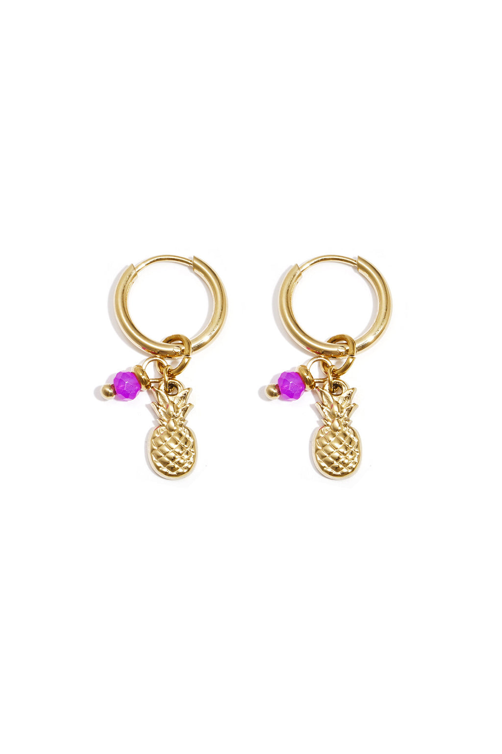 boucles d'oreilles ananas aura
