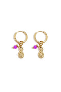 boucles d'oreilles ananas aura
