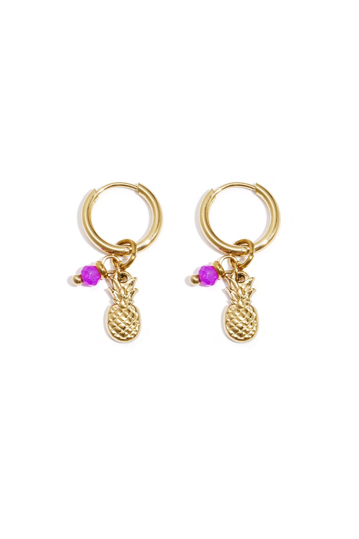 boucles d'oreilles ananas aura