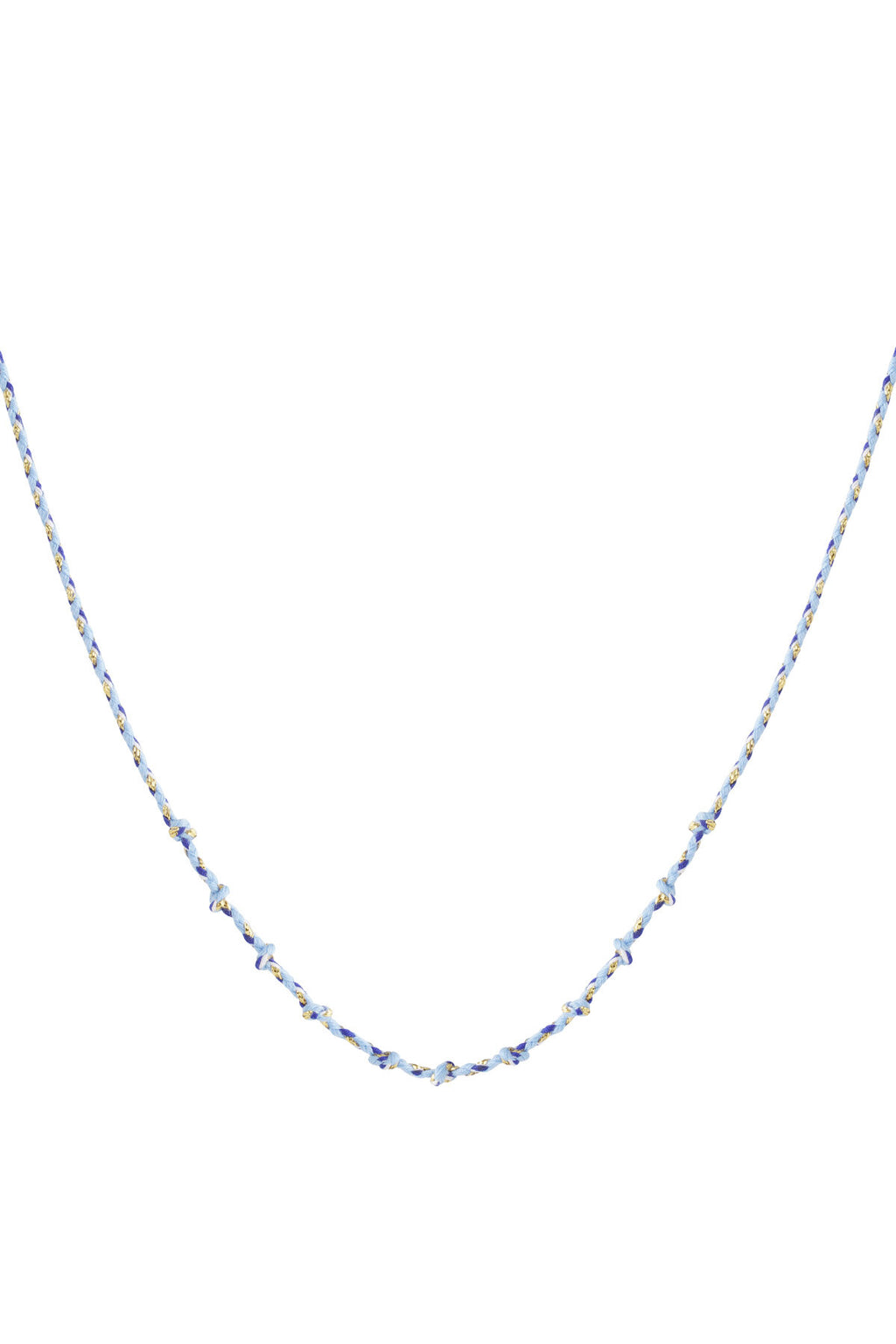 Collier en coton à spirales à faire soi-même