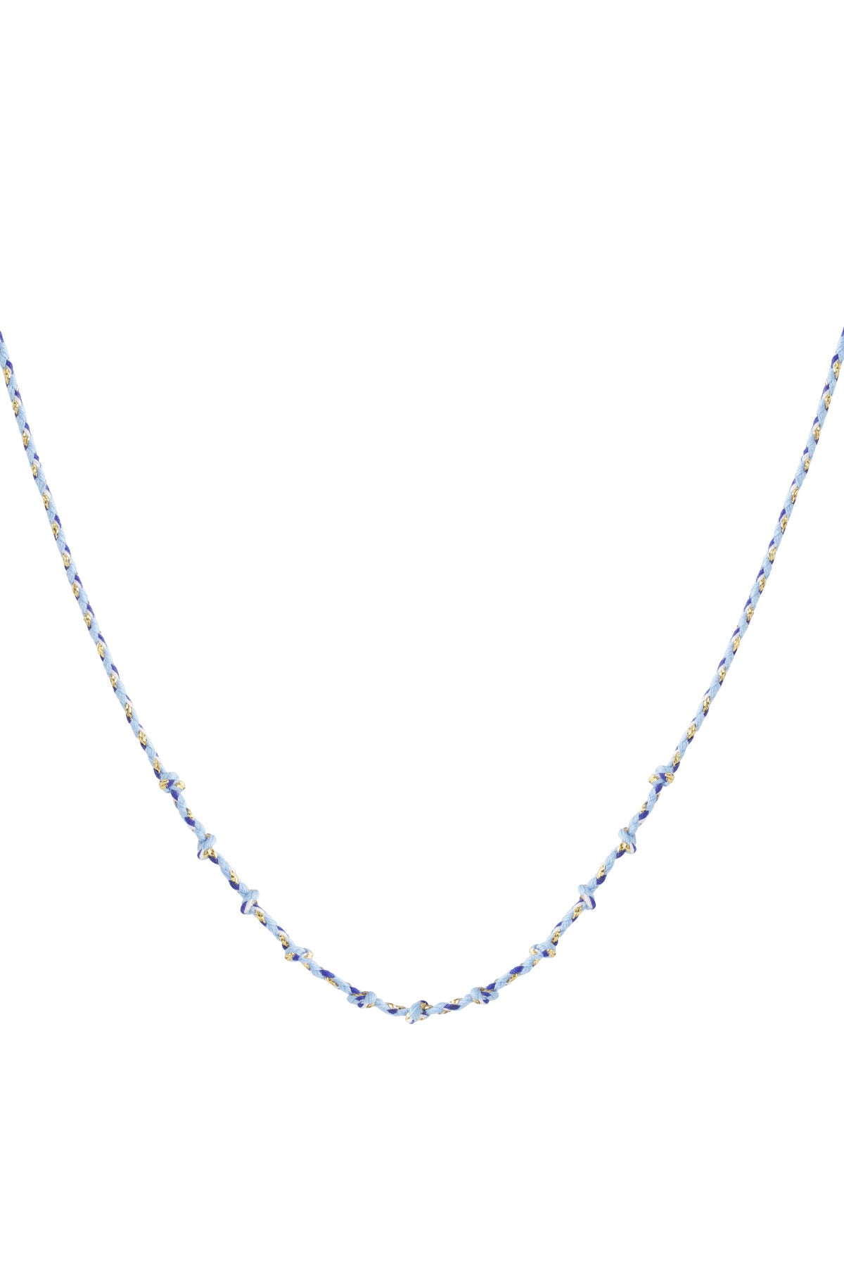 Collier en coton à spirales à faire soi-même