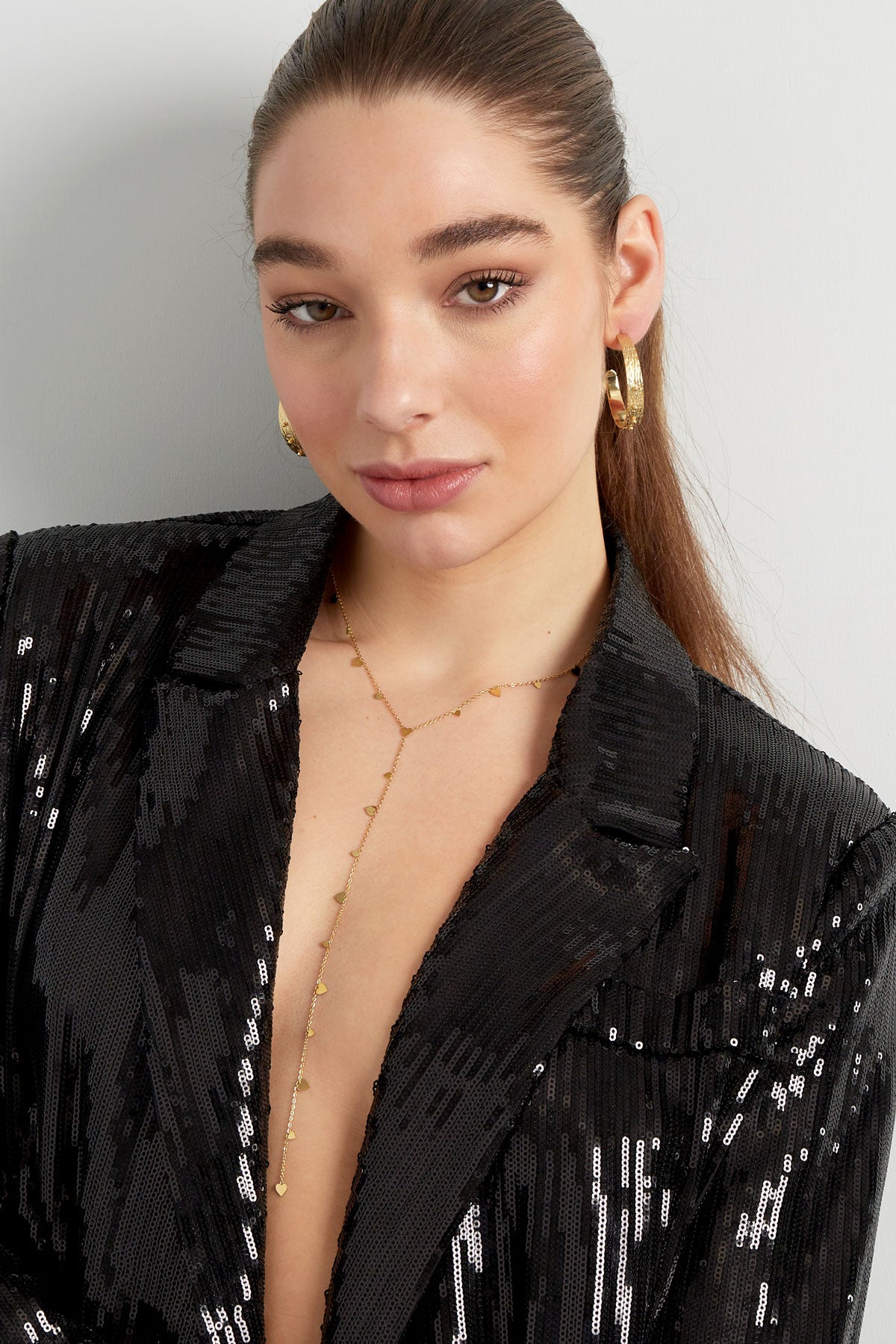 collier pièces de monnaie avec pièce centrale