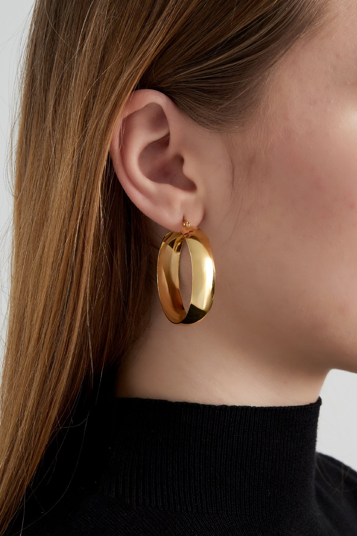 Boucles d'oreilles en acier inoxydable chic