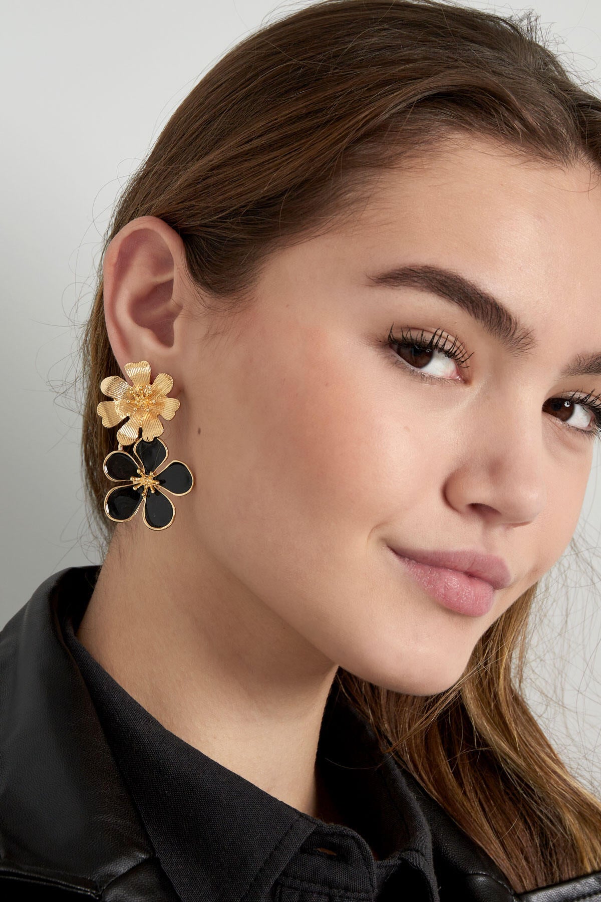 boucles d'oreilles 2 fois fleur