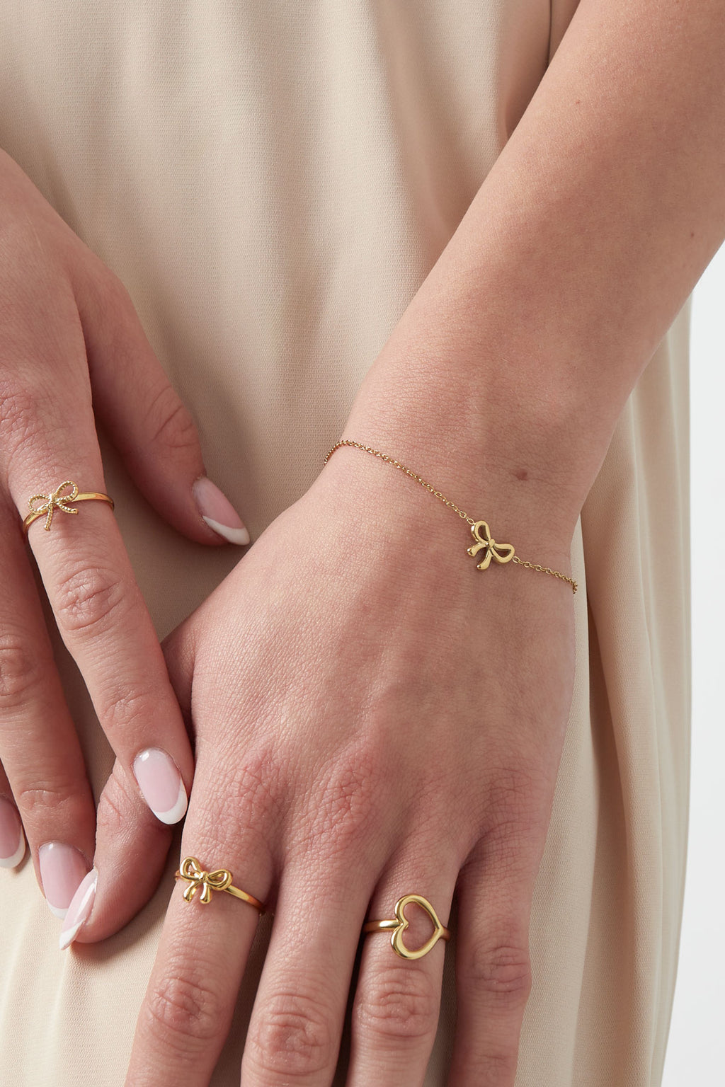 Bracelet noeud vie - doré