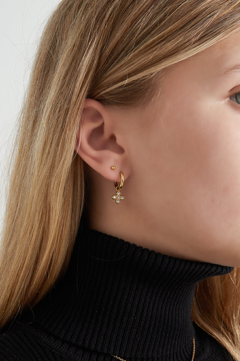 boucles d'oreilles classe trèfle