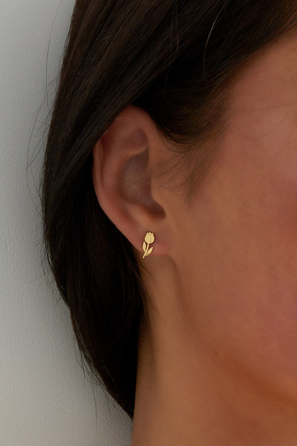 boucles d'oreilles à tige tulipe