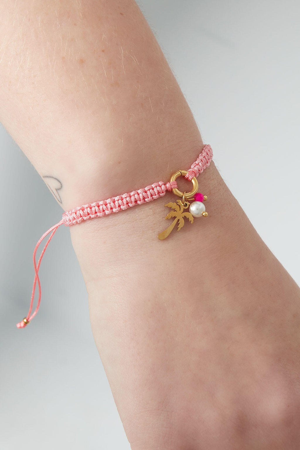 Bracelet Palm Paradise - Couleur orange et or