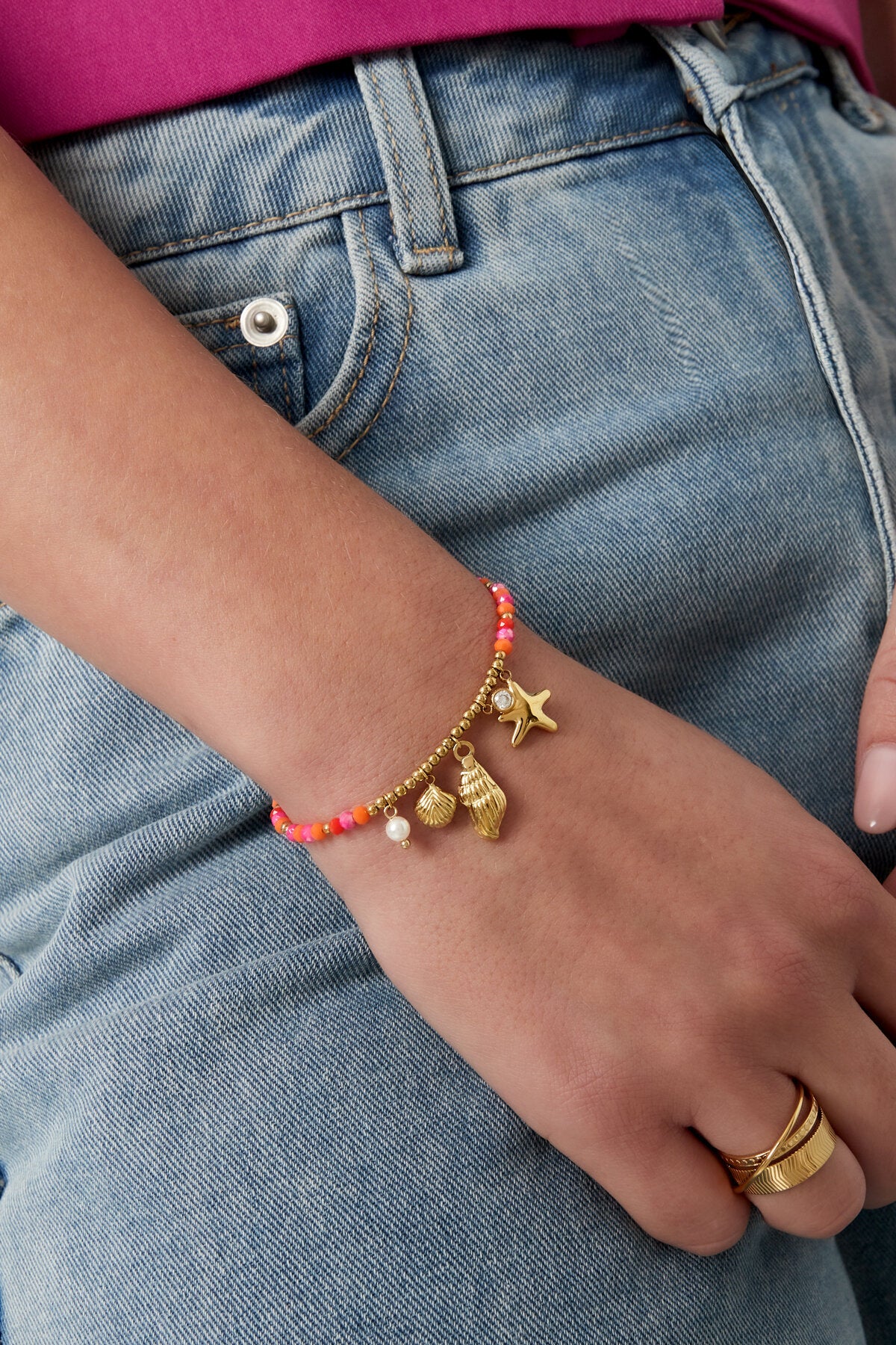 bracelet coquillage natation