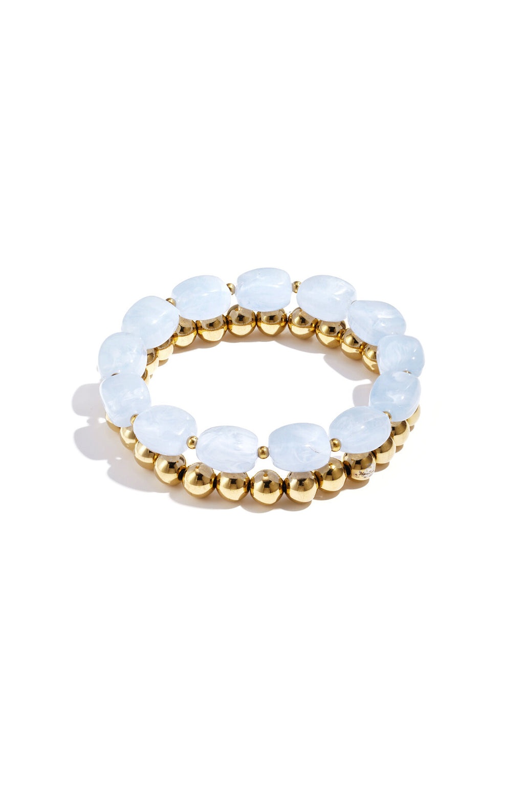 Bracelet composé de perles asymétriques