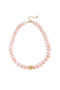 Collier statement orné de perles en forme de cœur