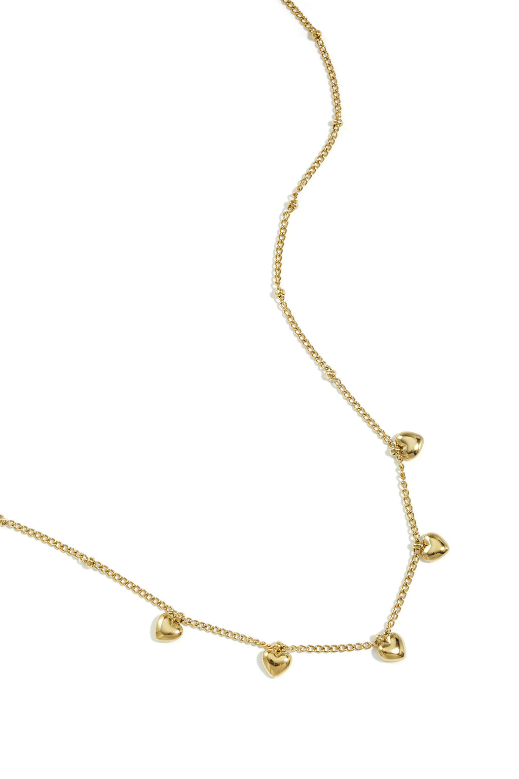 Collier minimaliste à petits cœurs