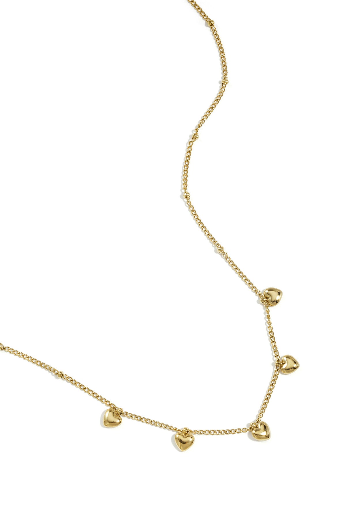 Collier minimaliste à petits cœurs