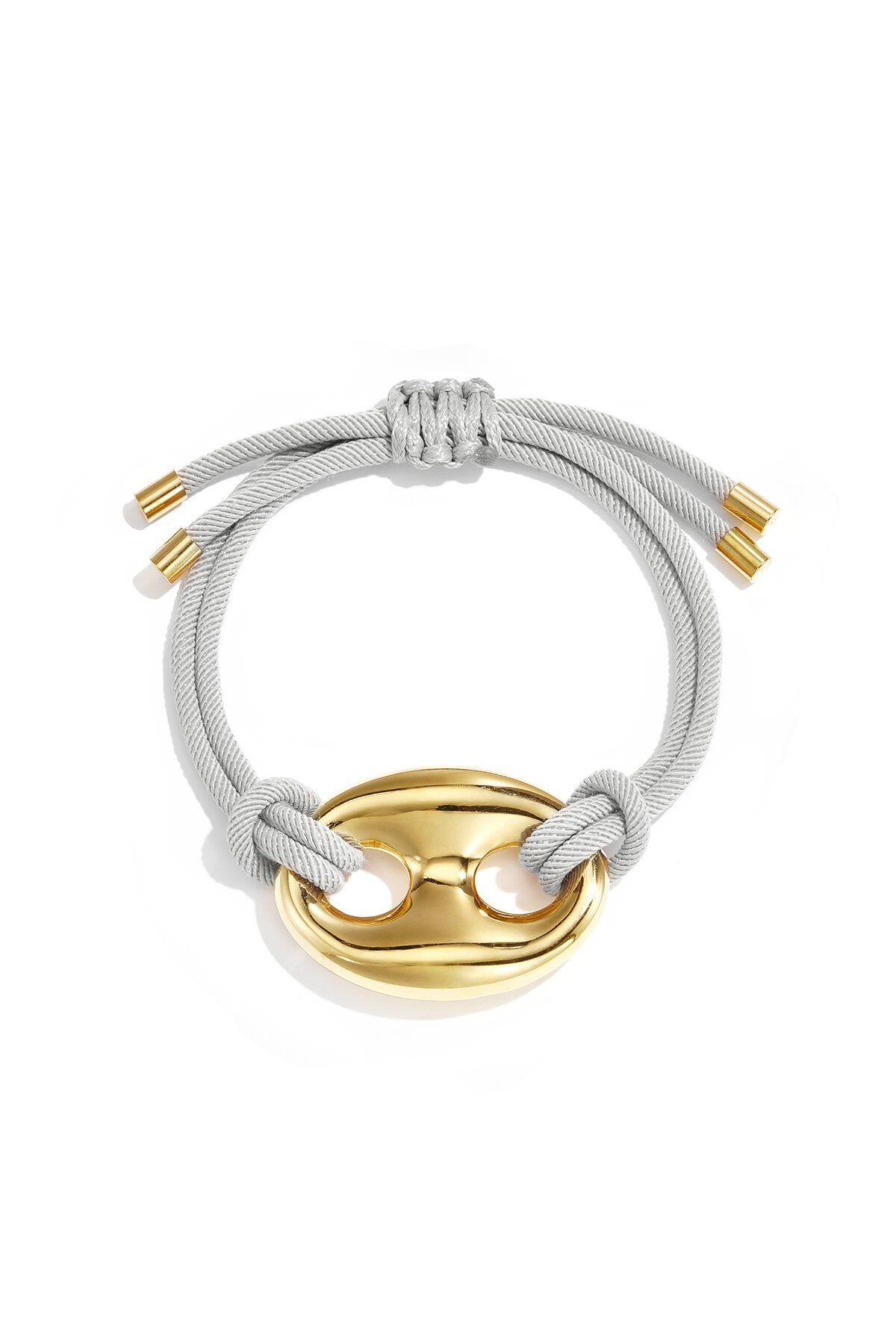 Bracelet en cordon de satin avec détail de bouton