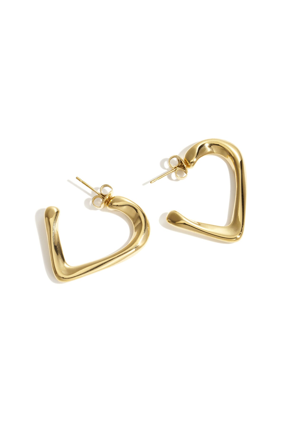 Boucles d'oreilles créoles Cœur Simple Daily Simple Series Bijoux pour femmes