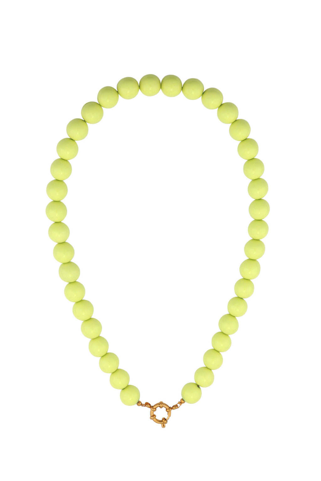 Collier de perles avec fermeture sur le devant - 12 mm