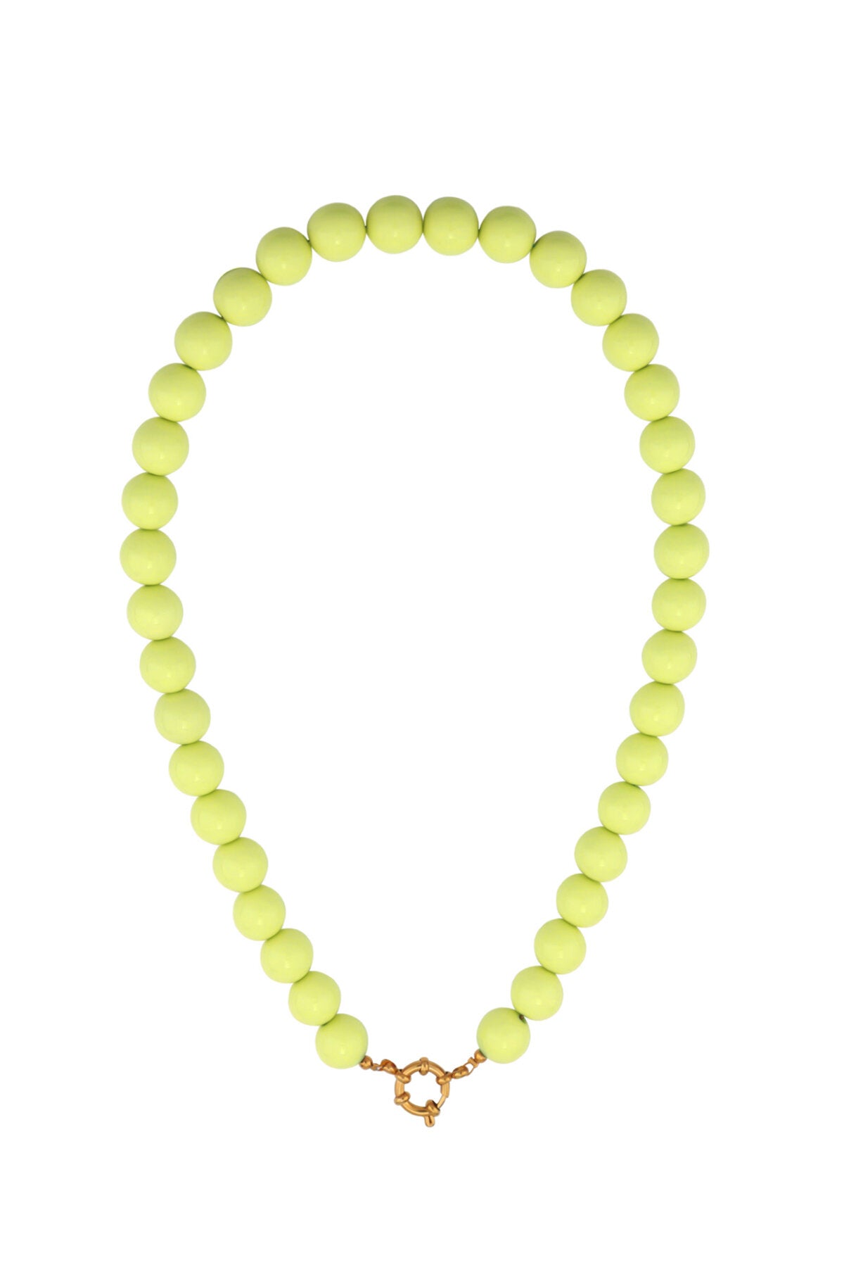 Collier de perles avec fermeture sur le devant - 12 mm
