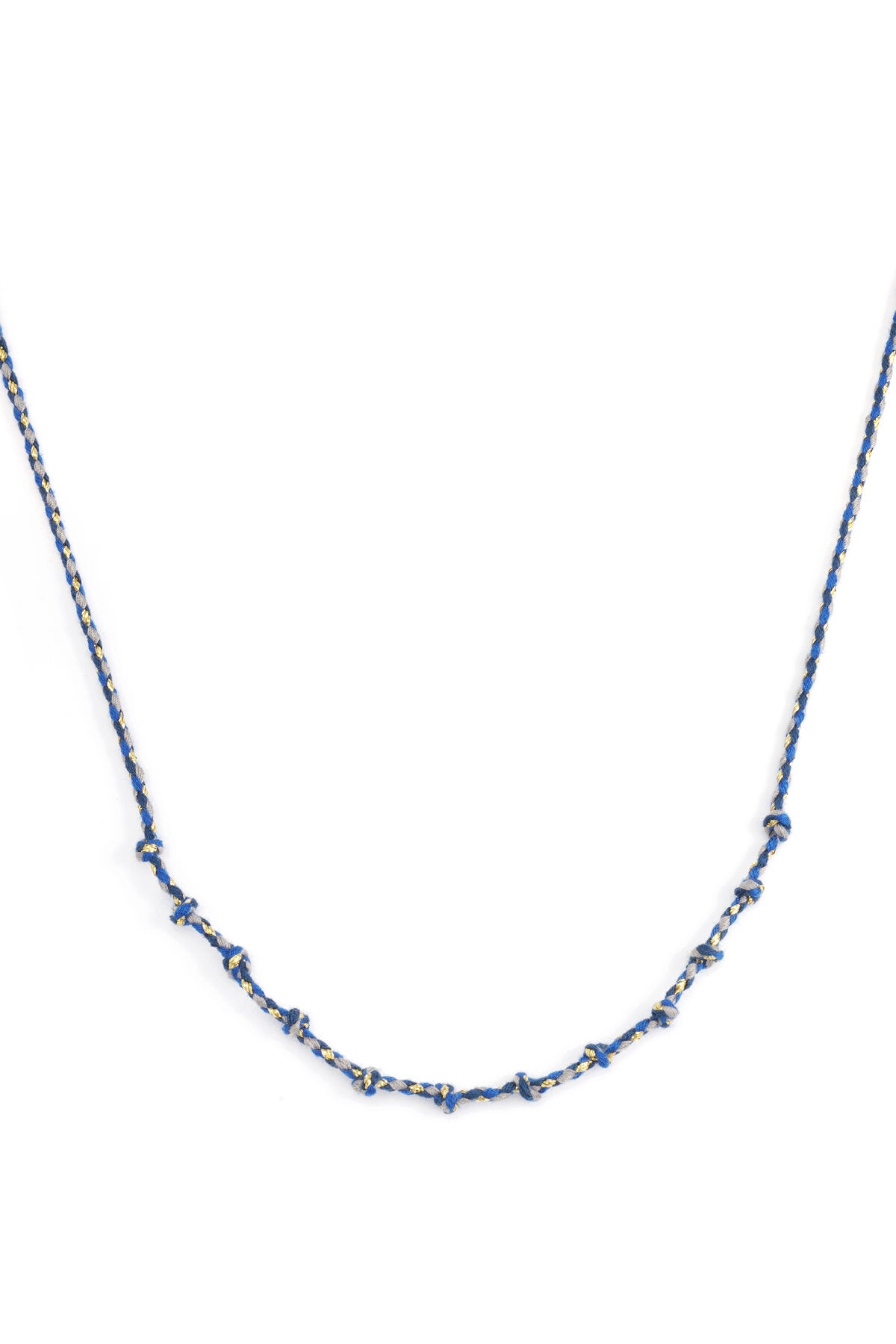 Collier en coton à spirales à faire soi-même