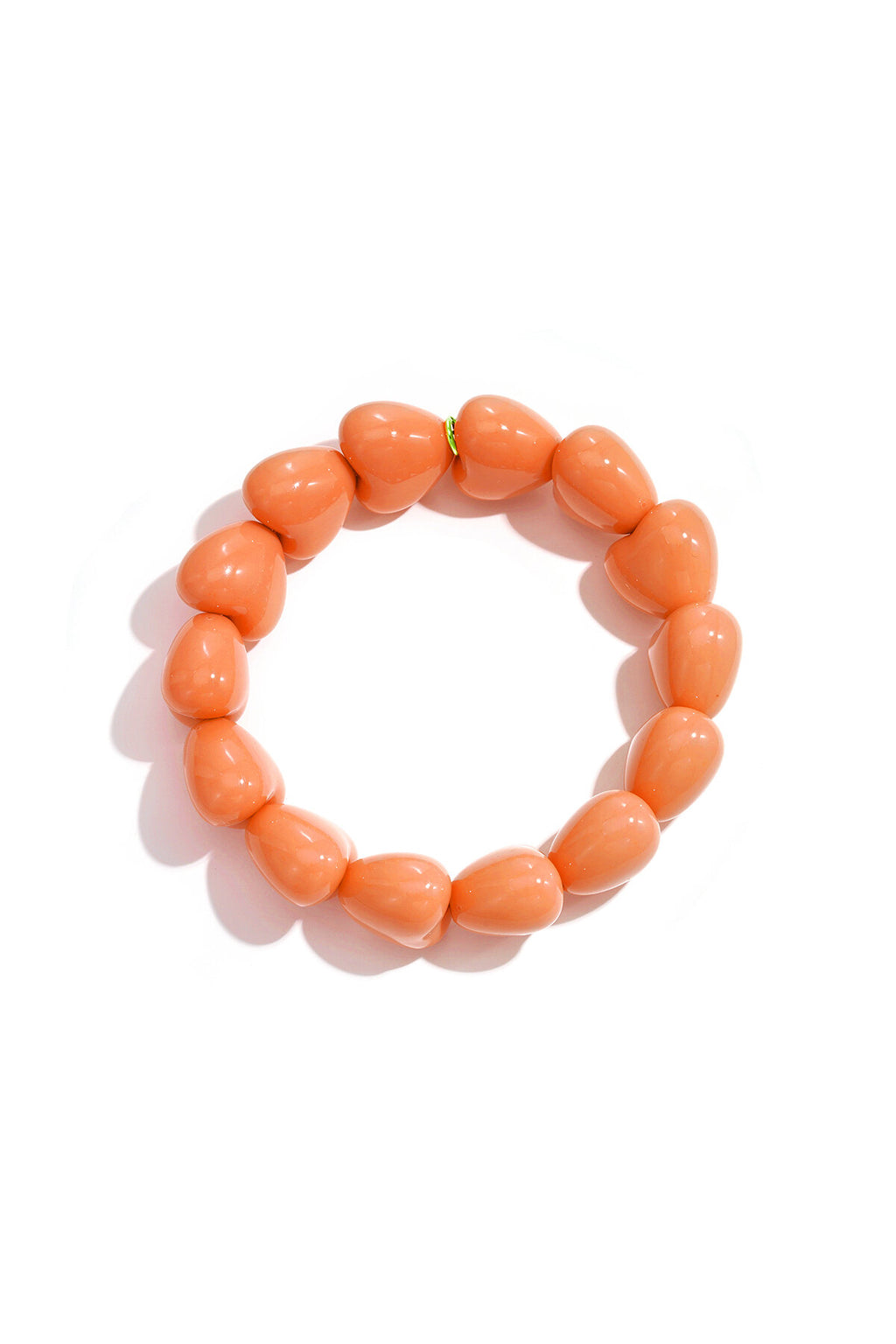 Bracelet en forme de petit cœur à 14 perles