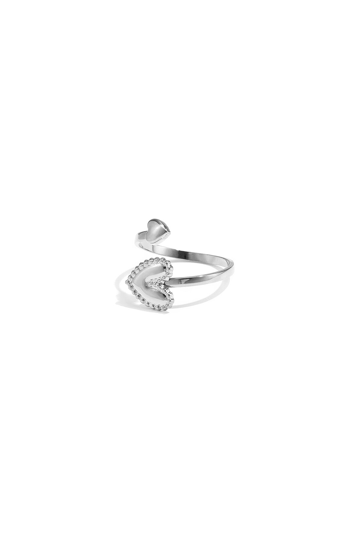 Bague avec cœurs ajustables