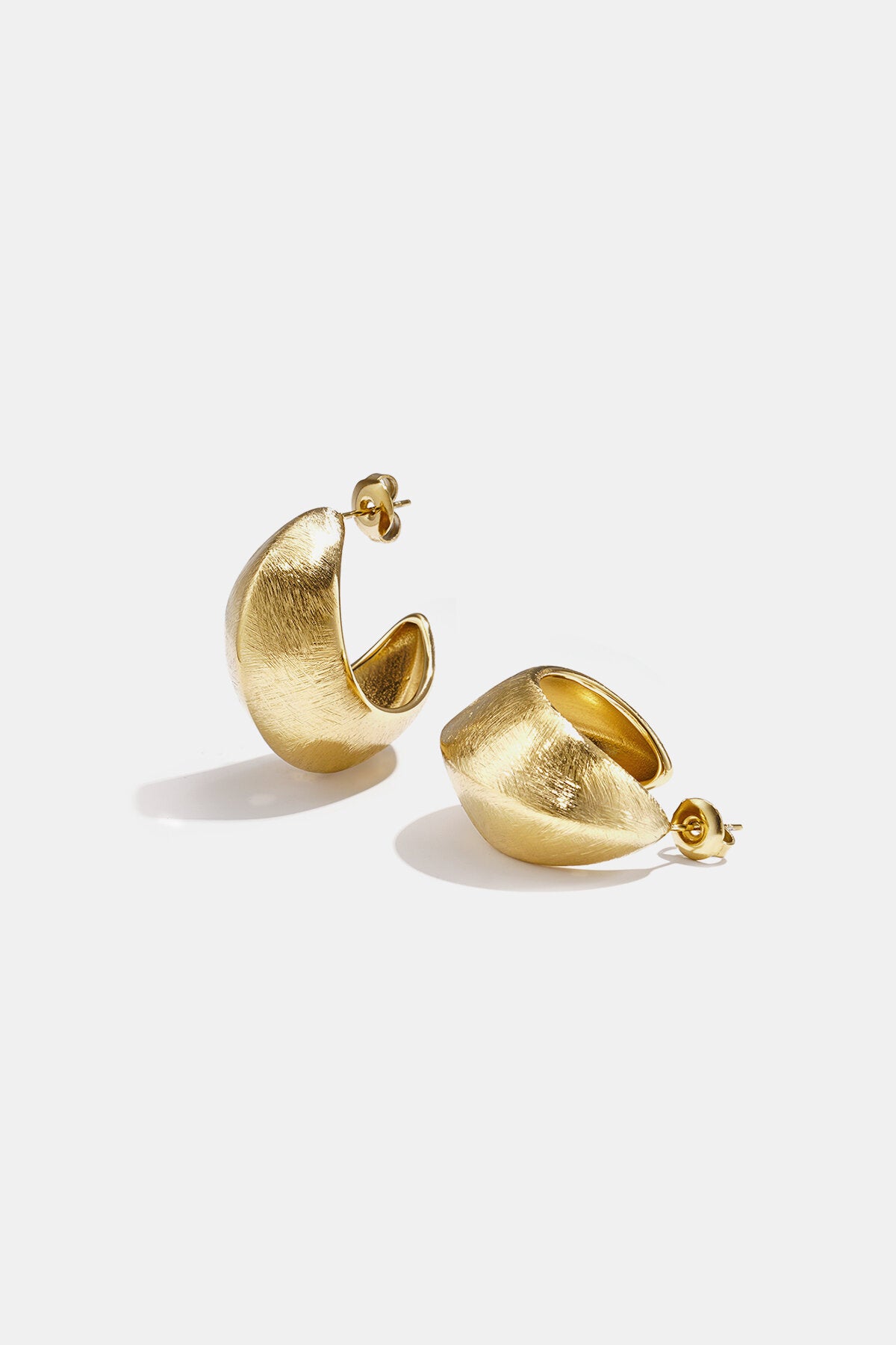 Boucles d'oreilles créoles rondes, collection décontractée et simple pour femmes