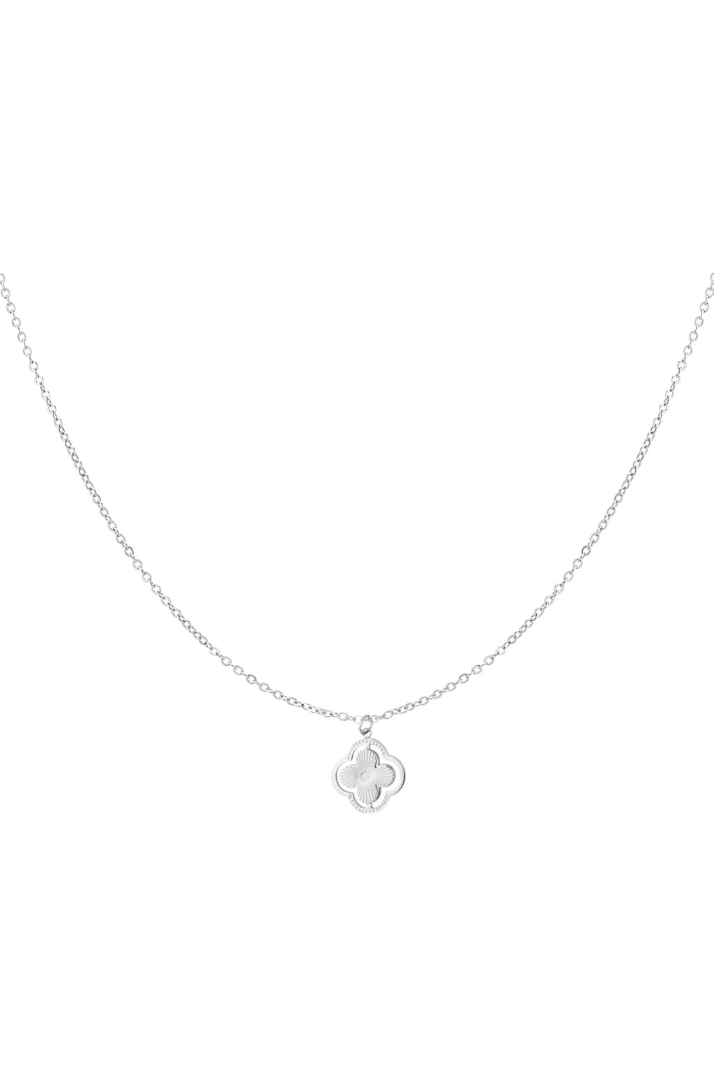 Collier double trèfle - doré
