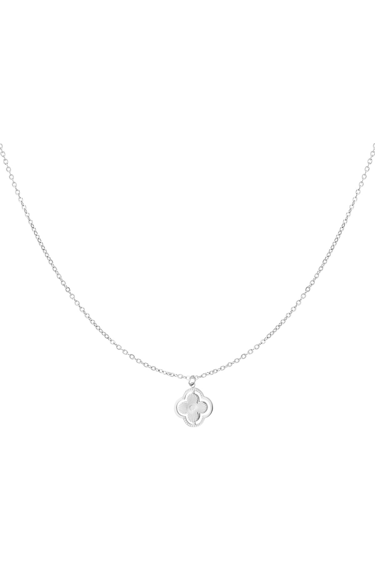 Collier double trèfle - doré