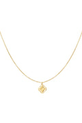 Collier double trèfle - doré