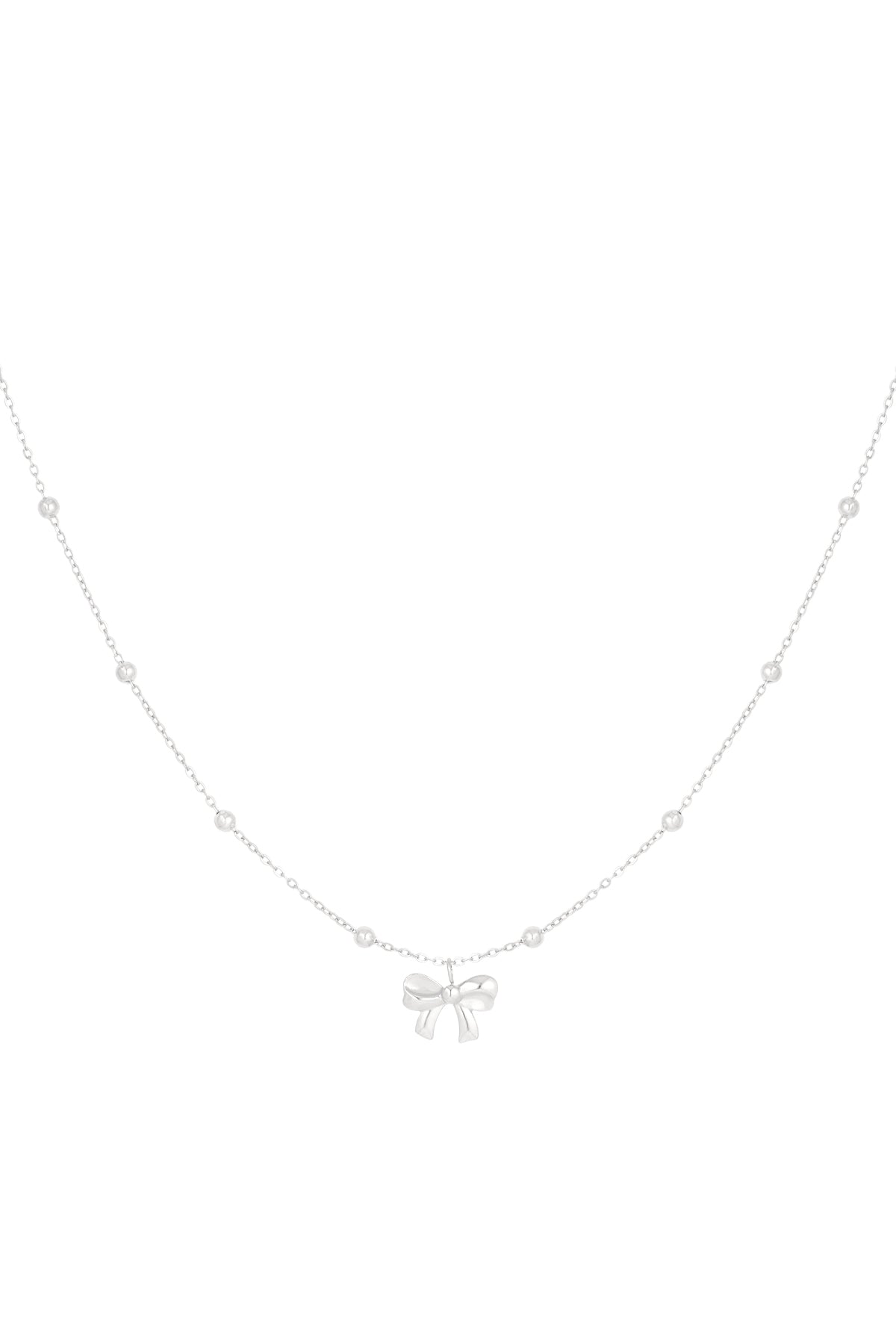 Collier avec boules et noeud - doré