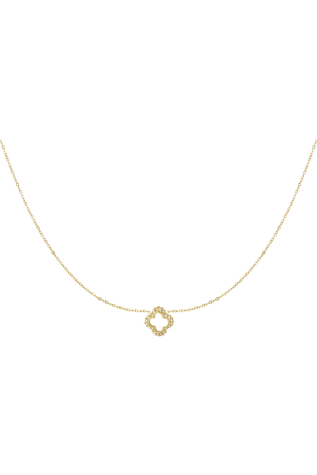 collier trèfle diamant