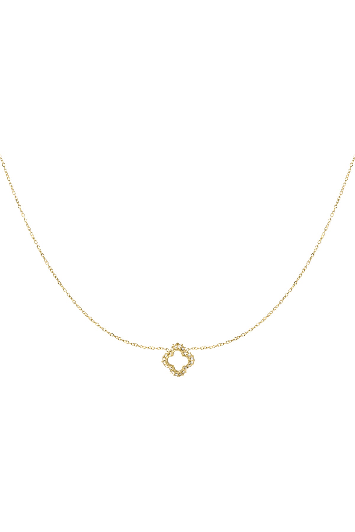 collier trèfle diamant