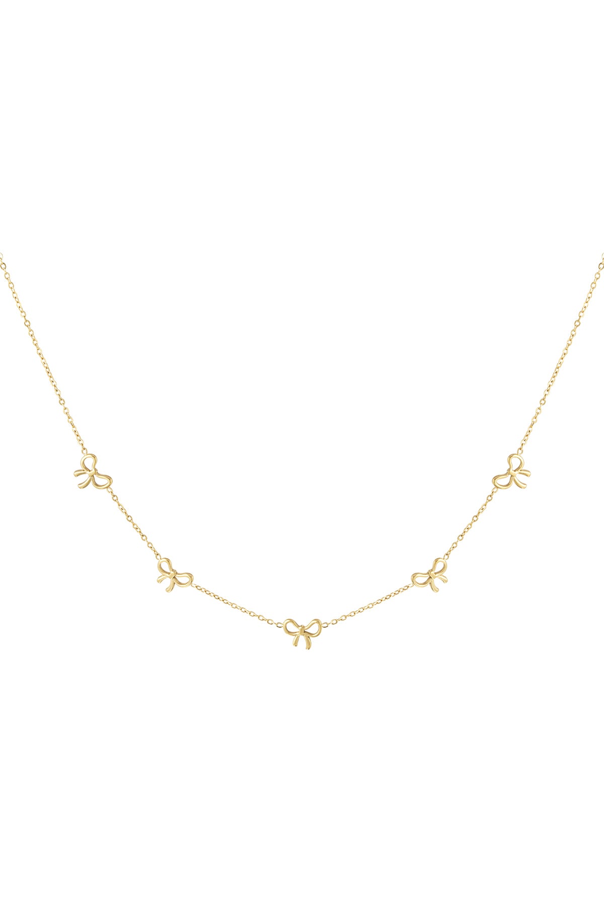 Collier Charming Bows - doré