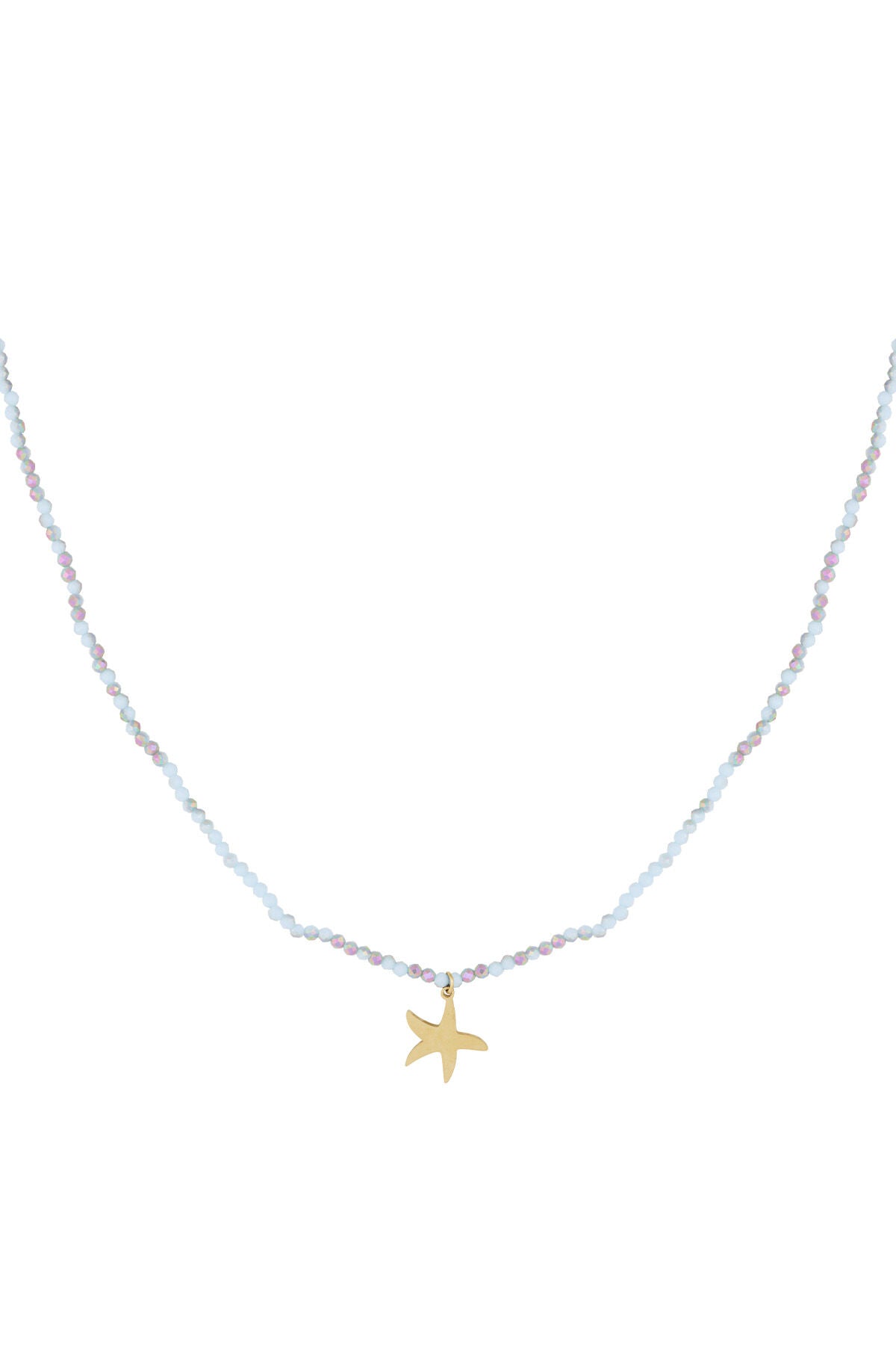 Collier étoile de mer colorée