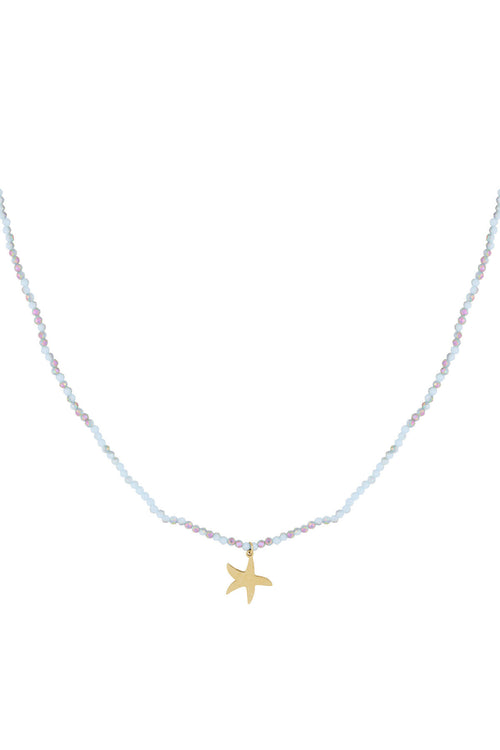 Collier étoile de mer colorée