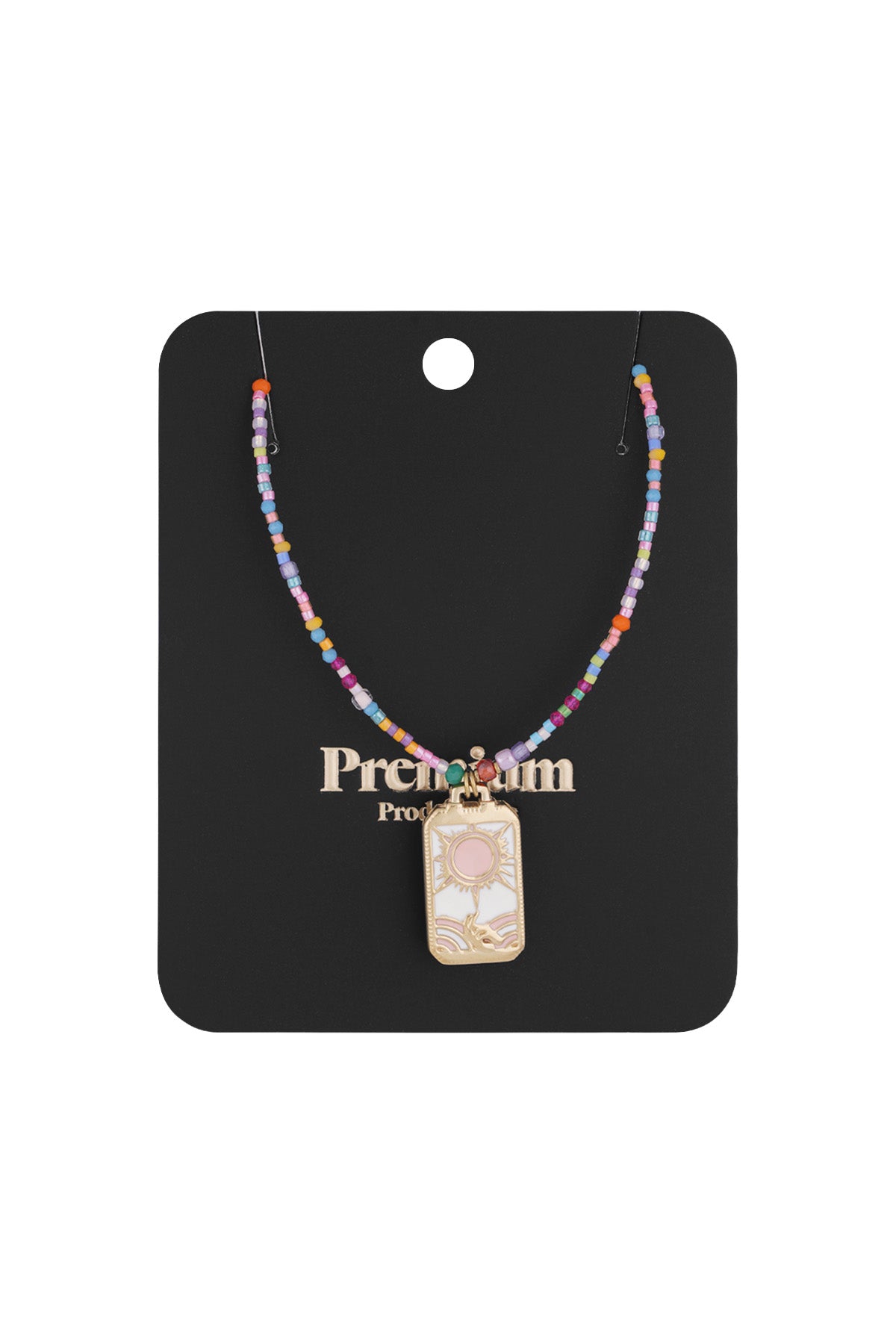 Collier soleil coloré - Multi