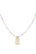 Collier soleil coloré - Multi