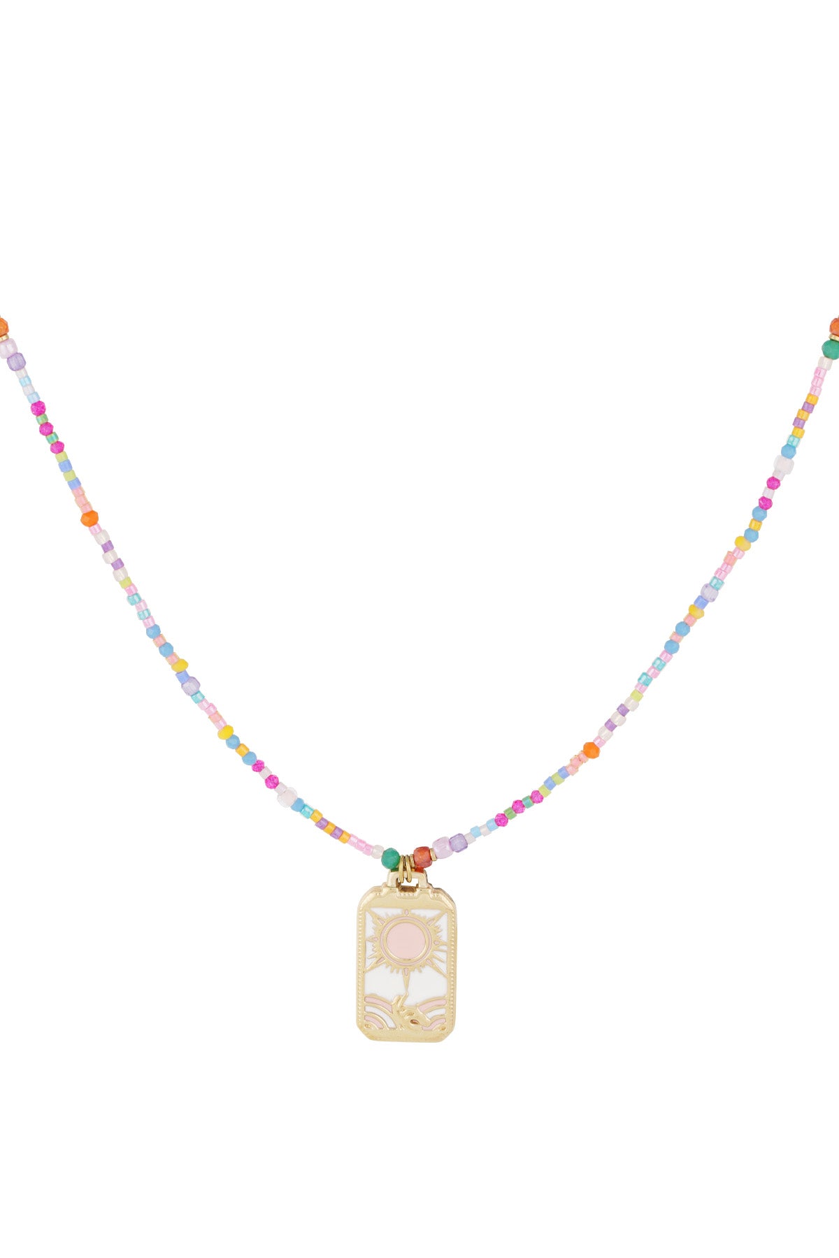 Collier soleil coloré - Multi