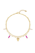 bracelet de cheville double love