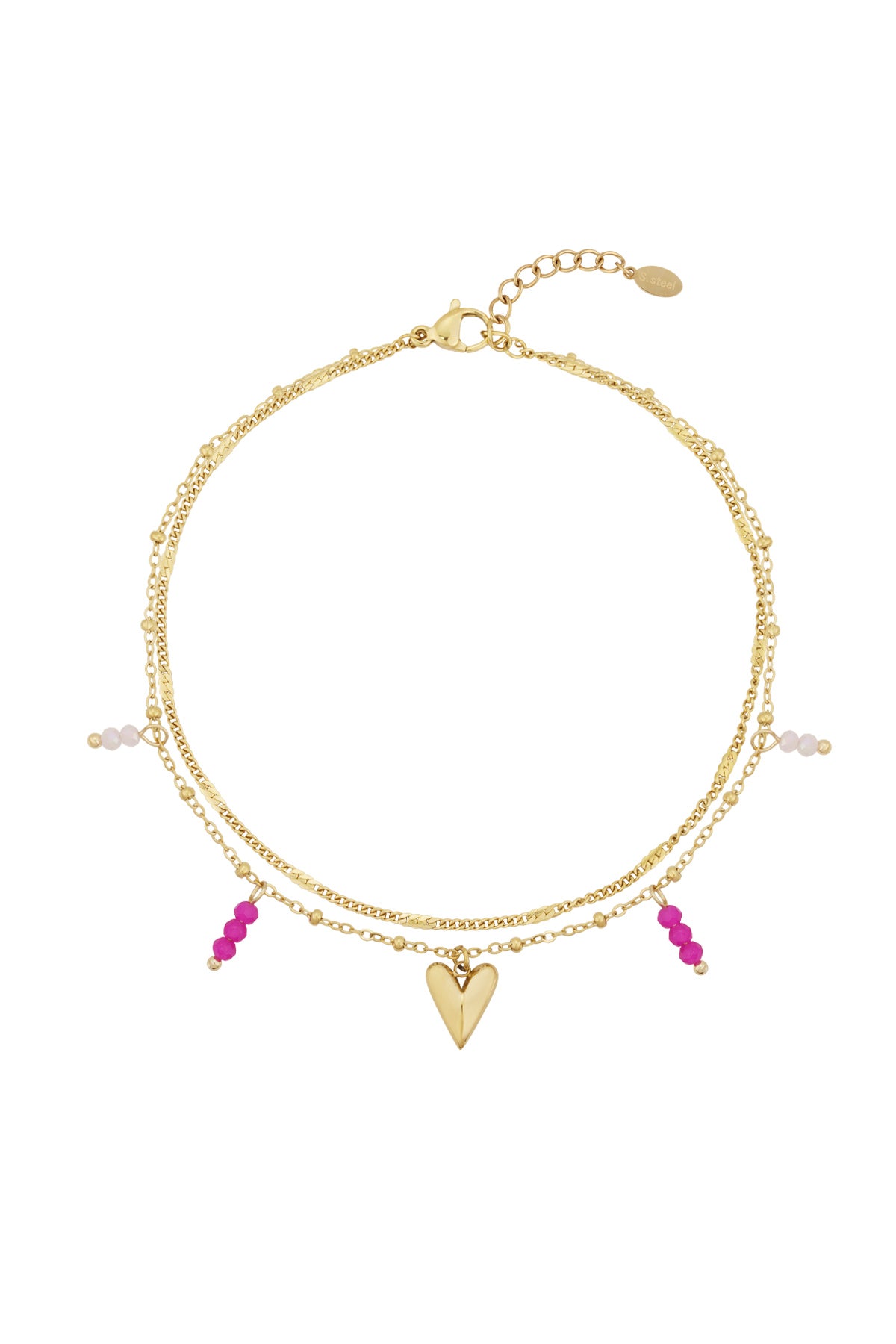 bracelet de cheville double love
