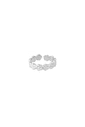bague fleur scintillante