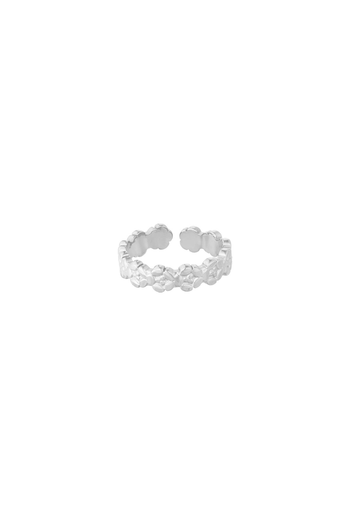 bague fleur scintillante