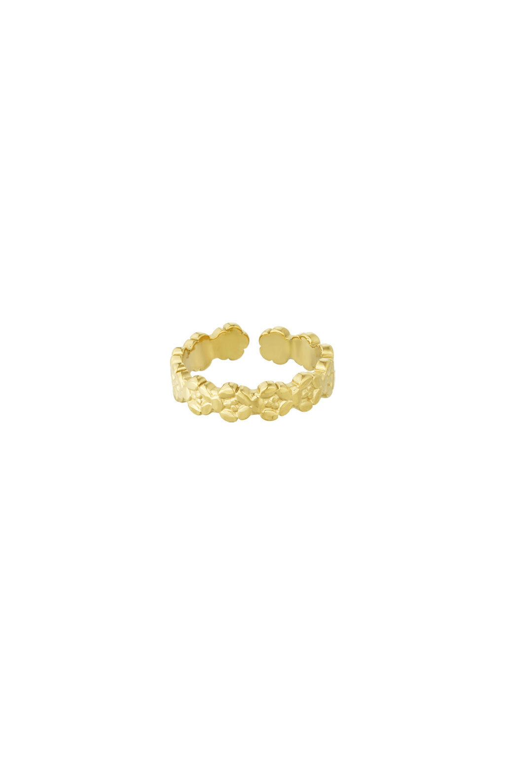 bague fleur scintillante