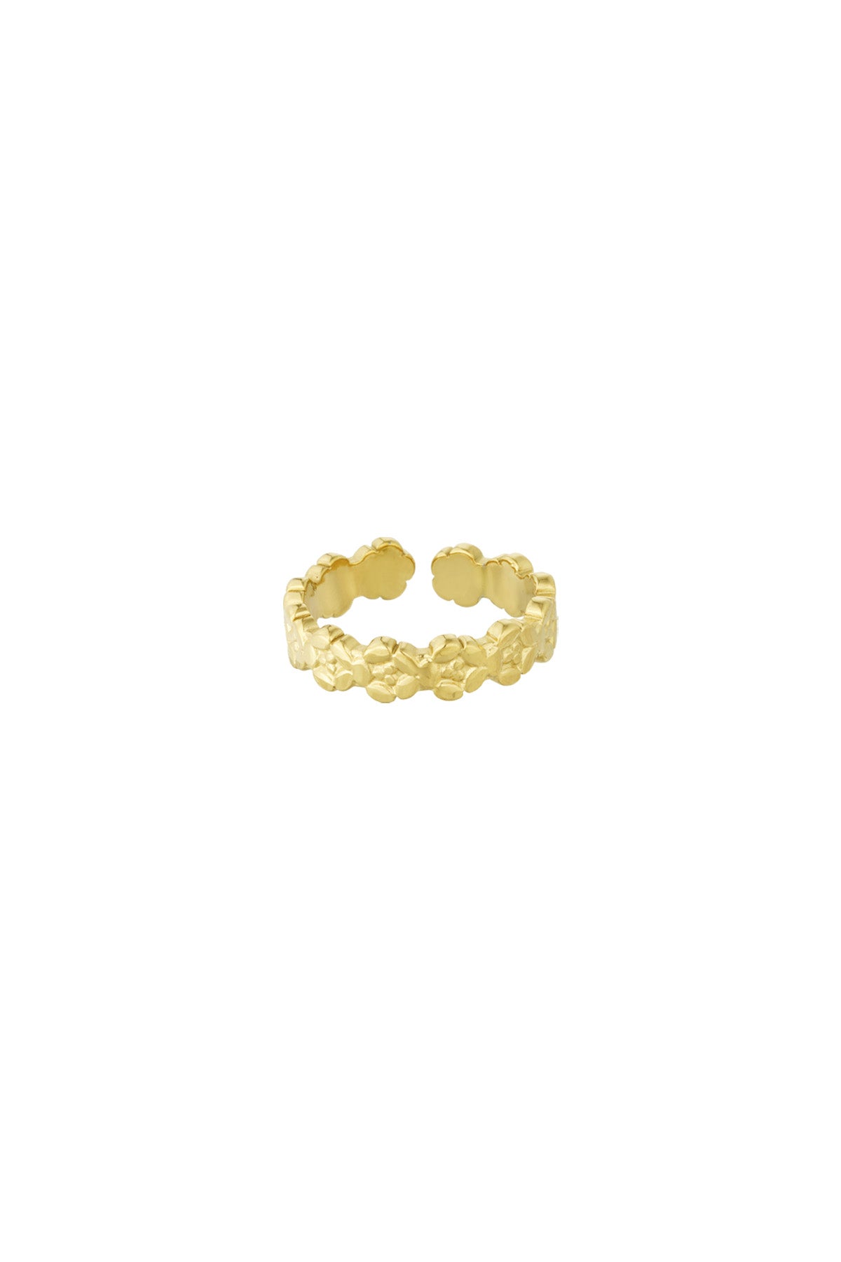 bague fleur scintillante