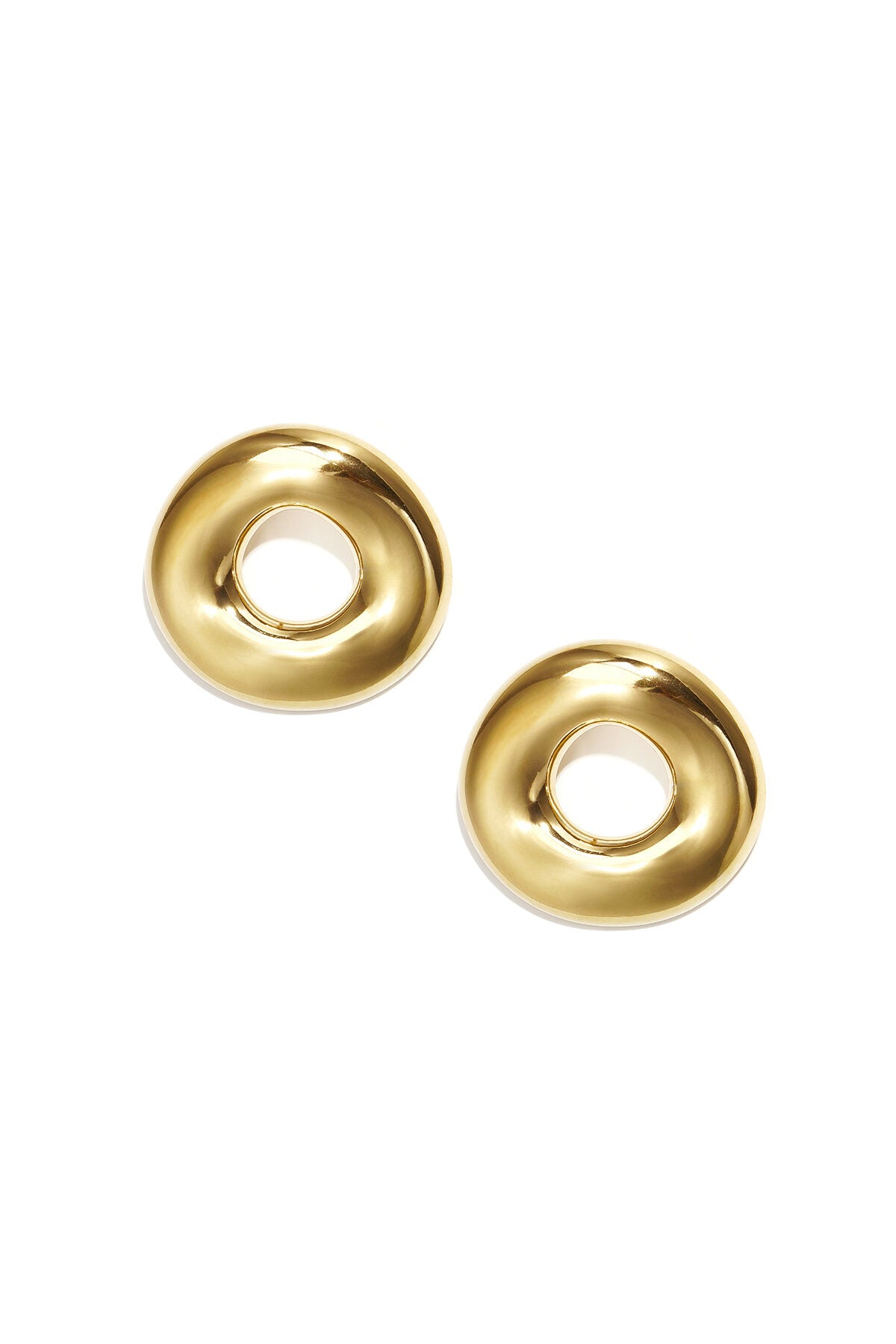 Boucles d'oreilles pendantes en forme de donut