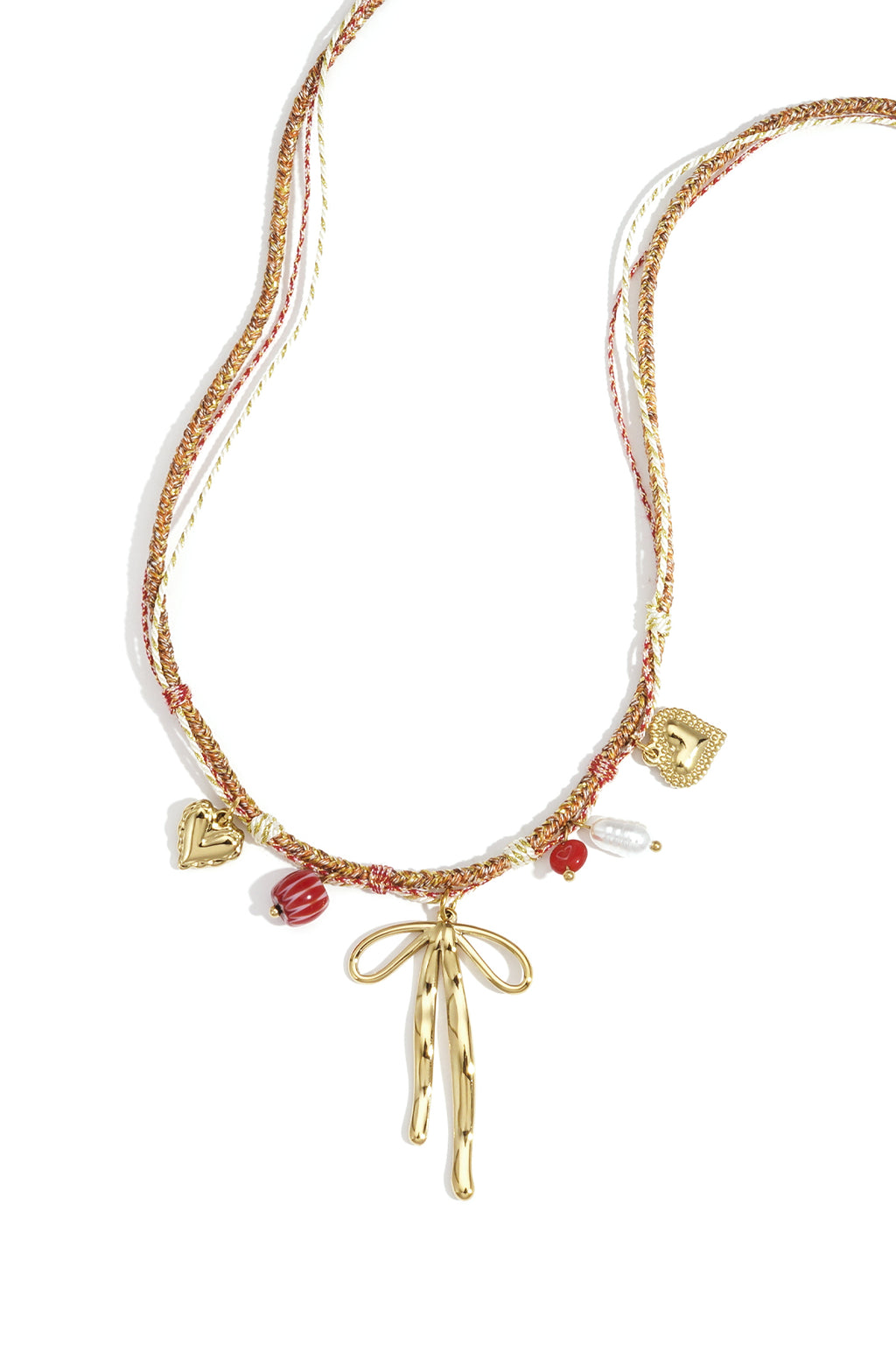 Colliers pendentifs en acier inoxydable, nœud papillon, décontractés, simples, pour femmes
