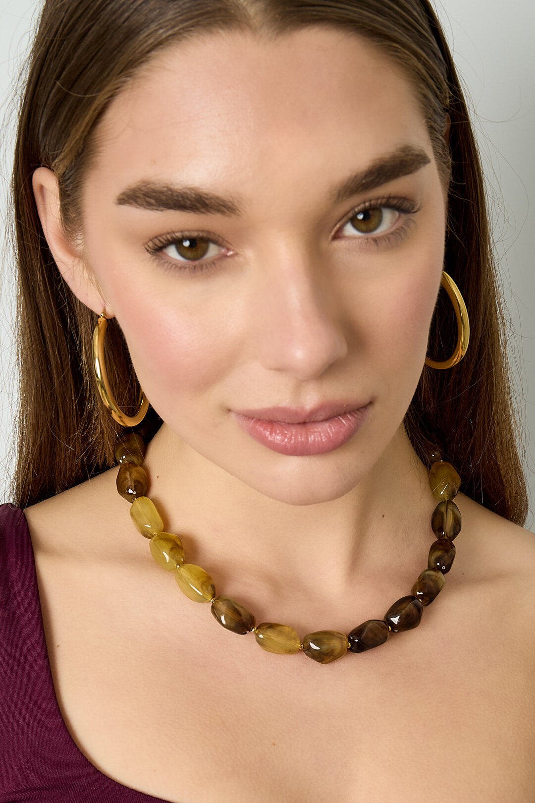 Collier de perles organiques