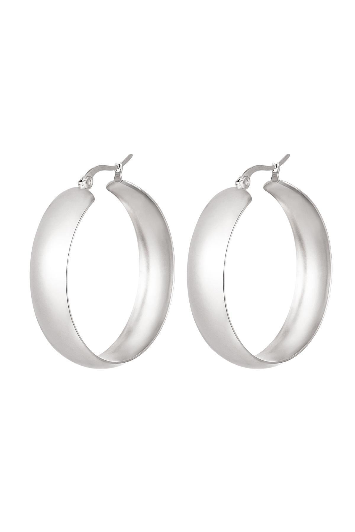 Boucles d'oreilles en acier inoxydable chic