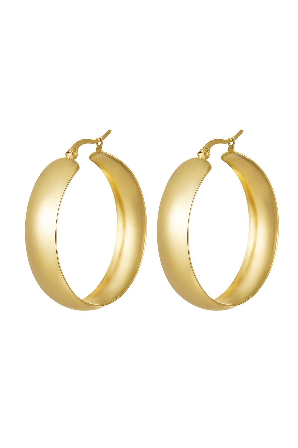 Boucles d'oreilles en acier inoxydable chic