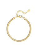 Bracelet plat à chevrons étroit - 4.0MM