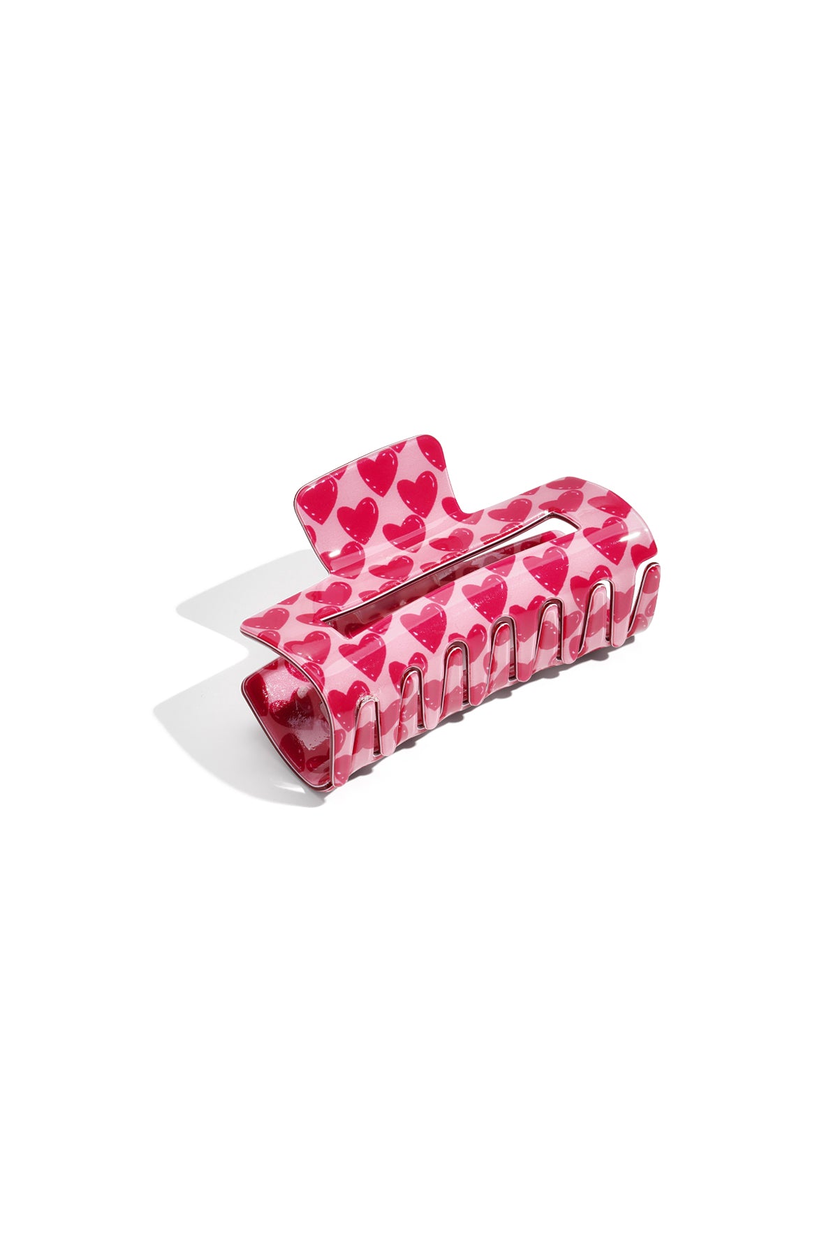 Pinces à cheveux en forme de cœur, accessoires décontractés en acrylique pour la Saint-Valentin